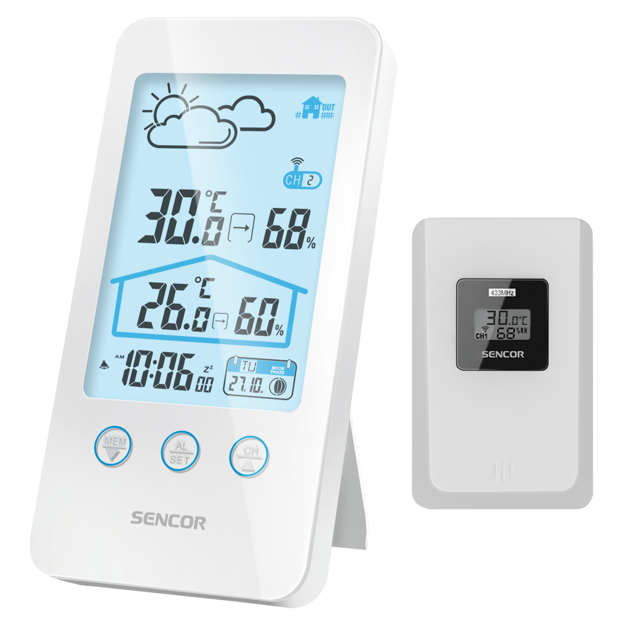 Meteostanice s bezdrátovým snímačem